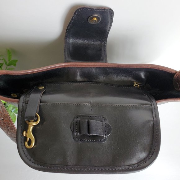 VGUC Brahmin Tuscan Concordia Shoulder Bucket/Hobo Bag in Black and Brown - Picture 14 of 15